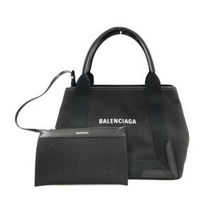 Balenciaga Cabas tote bag black calfskin leather